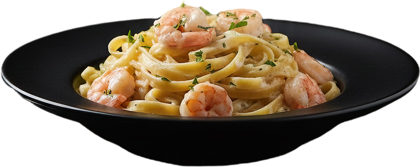 Shrimp Fettuccine White Sauce 